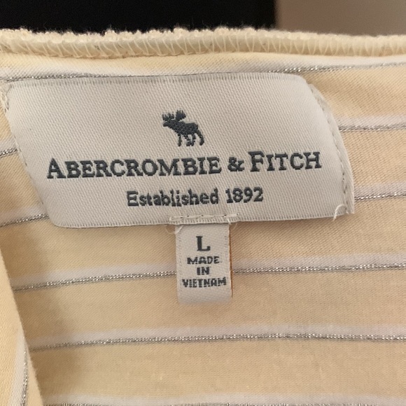 Abercrombie and Fitch Strapless Metallic Glitter Dress Pockets Bow Vintage Y2K - Picture 7 of 9